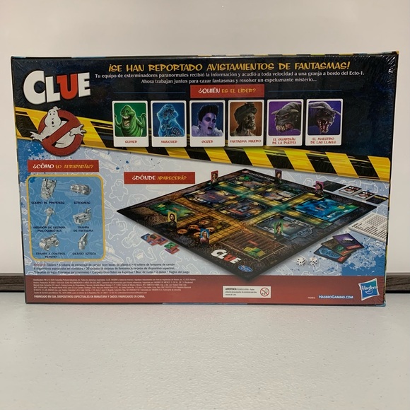 Clue: Ghostbusters Edition Board Game Spanish Version/Version en Español-New - Picture 2 of 8